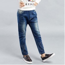 Rhinestones ankle jeans